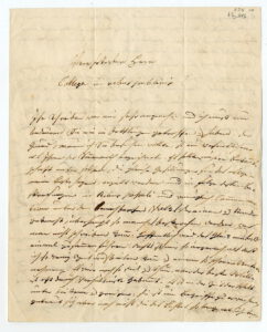 Brief Brodhags an den Studenten Friedrich Neff in Basel, 27. November 1846,, DLM Lörrach, Foto: C. Hoécker