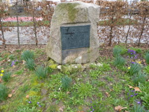 Gedenkstein an Koechlin im Hebelpark in Lörrach, Foto: C. Hoécker